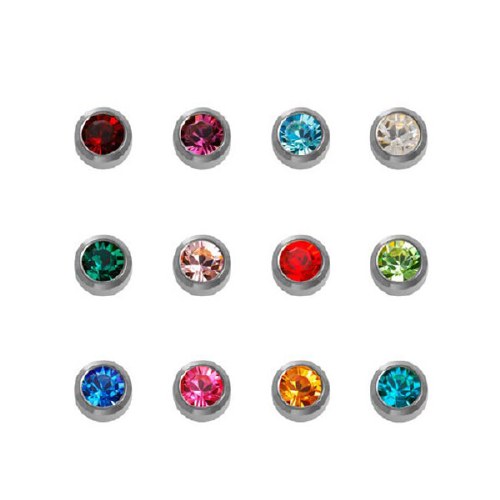 Caflon Silver Mini Assorted Birthstone
