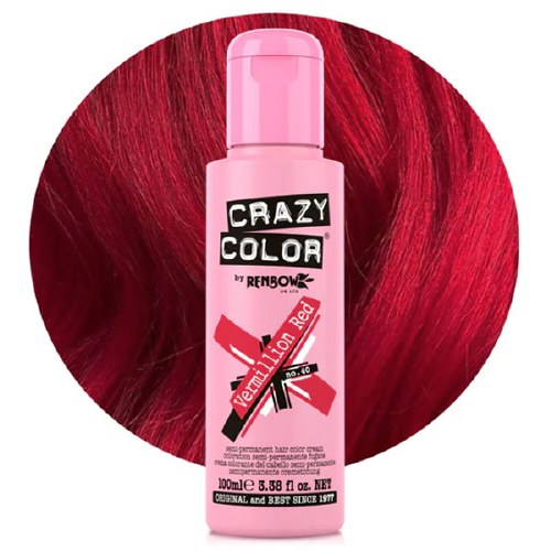 Crazy Color Vermillion Red 100ml