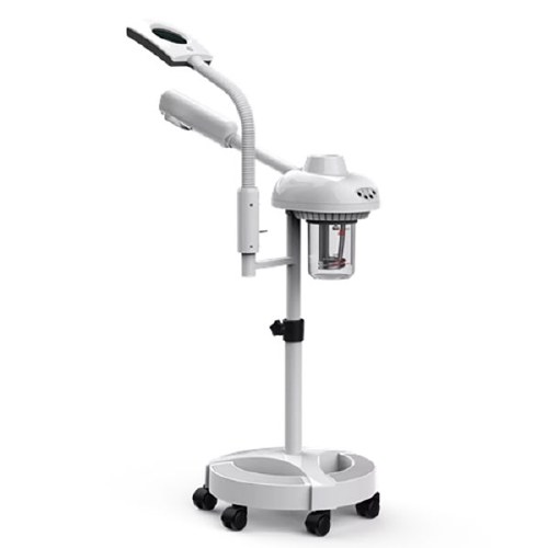 SM 2 in1 Steamer/Mag Lamp Wh Skinmate White