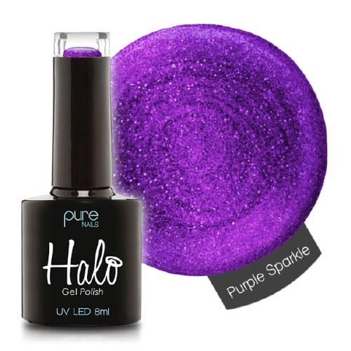 Halo Gel Purple Sparkle 8ml D