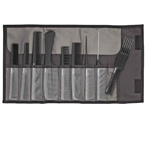 Jaguar Comb Set Black 9pce