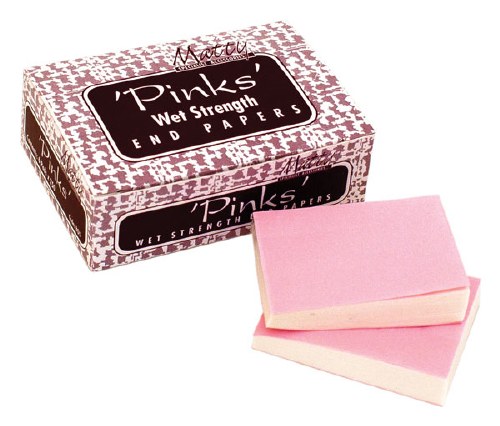 Matty Pinks Wet Strength End Papers