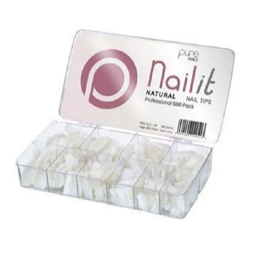 Halo Nailit Natural Tips 500pk