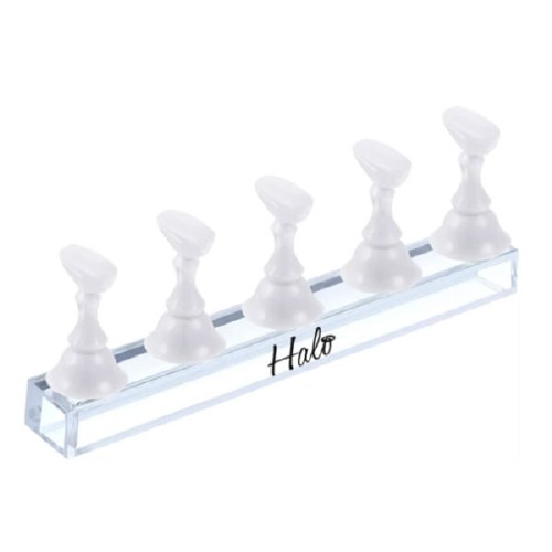 Halo Nail Practice Stand White