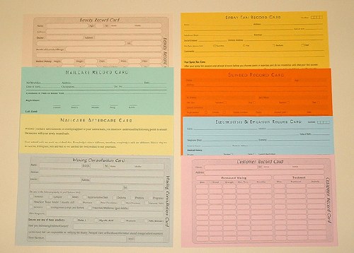 Quirepale Nail Record Cards