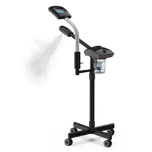 SM 2 in1 Steamer/Mag Lamp Blk Skinmate black