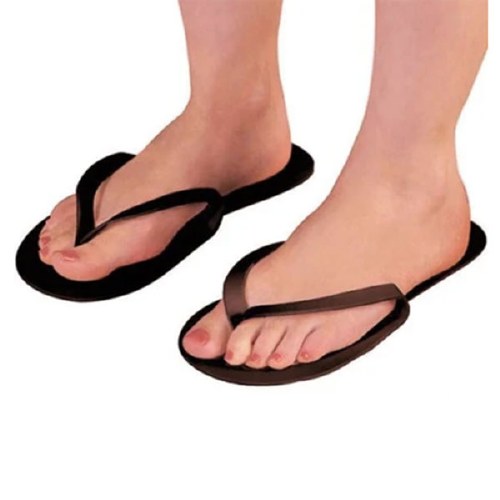 Salon Disp Flip Flop Blk 12pk