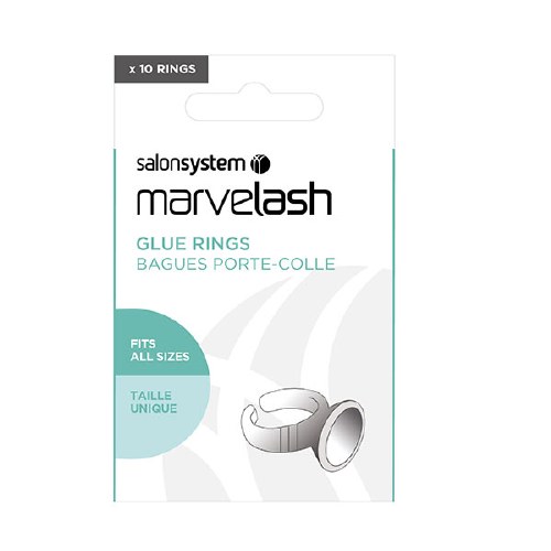 SS Lash Ext Glue Ring 10pk