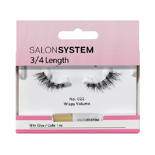 SS Strip Lash 3/4 022 Salon System  Black