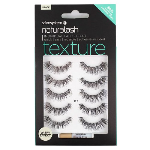 SS Strip Lash 117 5 Pack   Black