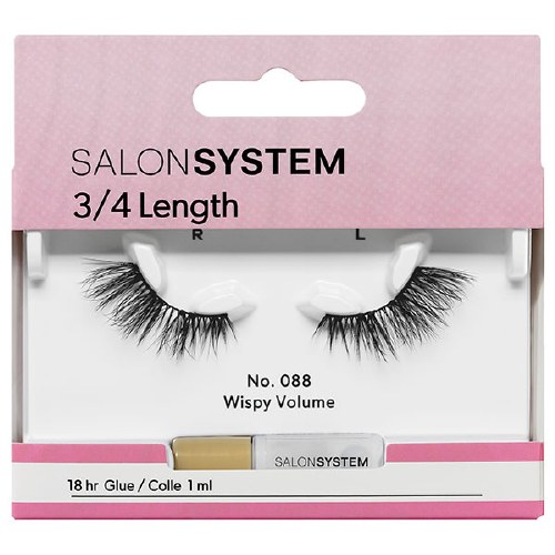 SS Strip Lash 3/4 088 Salon System  Black