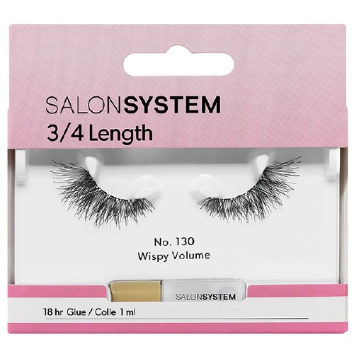 SS Strip Lash 3/4 130 Salon System  Black