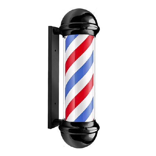 Barburys Barber Pole Blk 96cmD 96cm