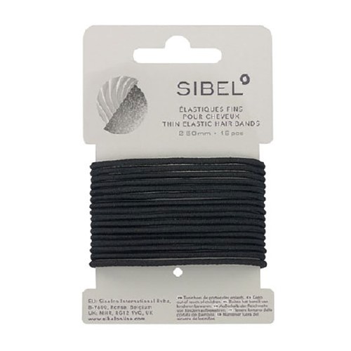 Sinelco Elastics Black 16pc