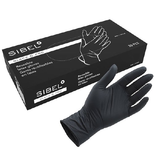 Sinelco Gloves Black&Pro M 20