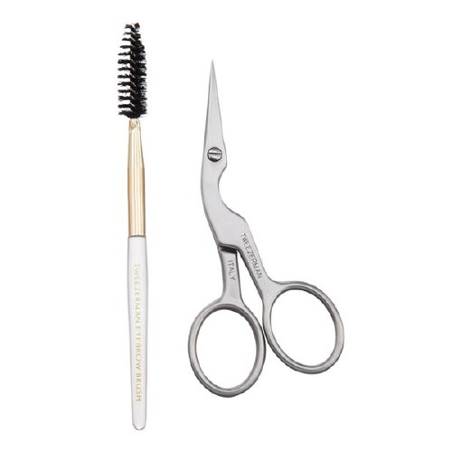 Tweezerman Brow Scissors &amp; Brush