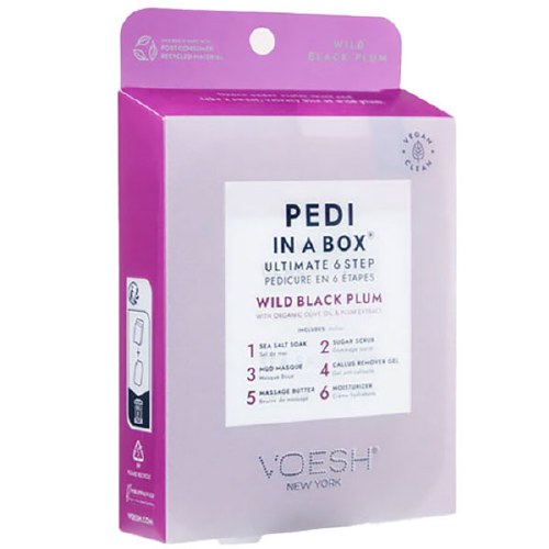 Voesh 6step Pedi Black Plum