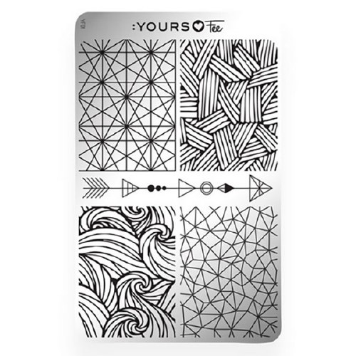 Yours Stamp Plate Modern Geo