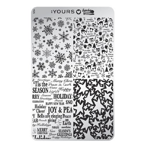 Yours Stamp Plate Decorations