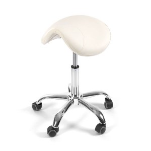 Sinelco Saddle Stool White