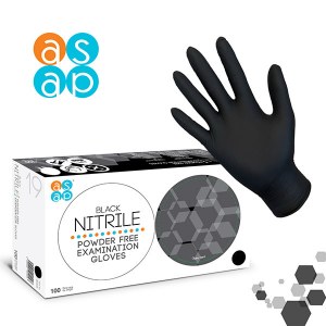 ASAP Gloves Nitrile Blk S 100