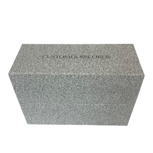 Agenda Index Box Stone Grey