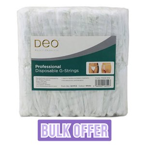 Deo Disposable G-String White 50pk