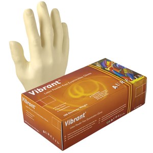 Gloves Latex PF Medium 100pk