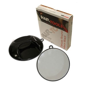 HT Deluxe Round Mirror Black