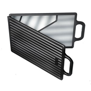 HT Double Folding Mirror Black Silver