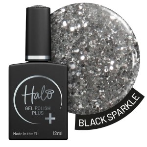 Halo Gel+ Black Sparkle 12ml
