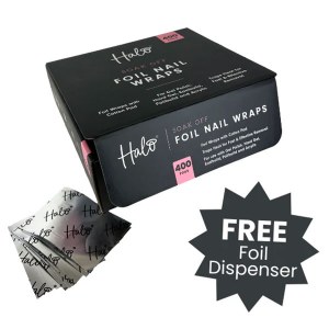 Halo Nail Foil Wrap Disp 400