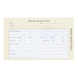 Quirepale Beauty Record Cards