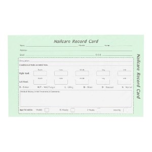 Quirepale Nail Record Cards