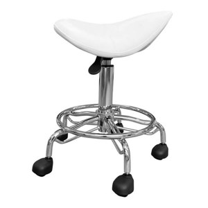 SM Saddle Stool White