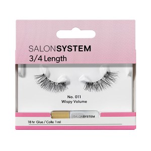 SS Strip Lash 3/4 011 Salon System  Black