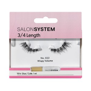 SS Strip Lash 3/4 022 Salon System  Black