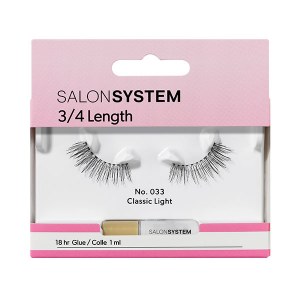 SS Strip Lash 3/4 033 Salon System  Black