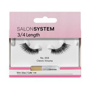 SS Strip Lash 3/4 055 Salon System  Black