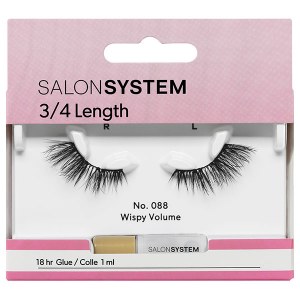 SS Strip Lash 3/4 088 Salon System  Black