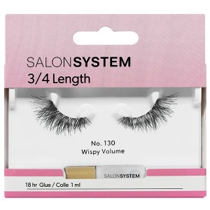 SS Strip Lash 3/4 130 Salon System  Black
