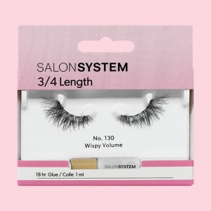 SS Strip Lash 3/4 130 Salon System  Black