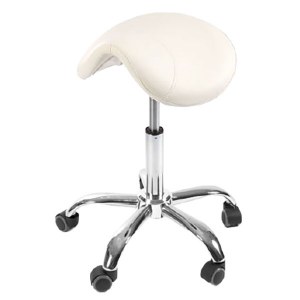 Sinelco Saddle Stool White