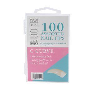 The Edge Big C Curve 100 Box Assorted Tips