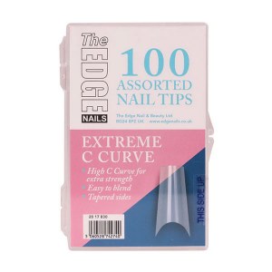The Edge Extreme C Curve Tips 100 Assorted