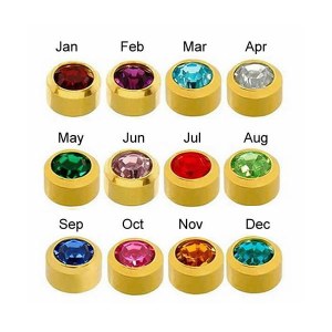 Additional picture of Caflon Gold Mini Assorted Birthstone