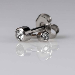 Additional picture of Caflon Silver Mini April Birthstone