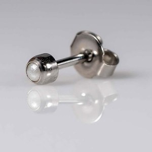 Additional picture of Caflon Silver Pearl Stud