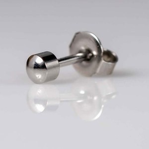 Additional picture of Caflon Silver Plain Ball Stud