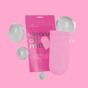 Additional picture of Cleanse Off Mitt Pink